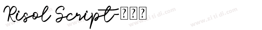 Risol Script字体转换
